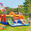 Kids Inflatable Bouncy Castle with Double Slides, Pool & Blower Kids Inflatable Bouncy Castle with Double Slides, Pool & Blower - Image 2