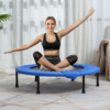 96cm Foldable Mini Fitness Trampoline Rebounder – Blue - Image 2