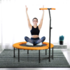 40 Inch Mini Fitness Trampoline Rebounder with Handle – Orange 40 Inch Mini Fitness Trampoline Rebounder with Handle – Orange - Image 2