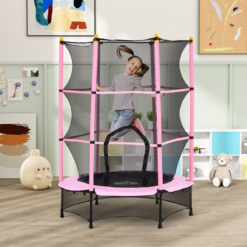 Alternative view of 4.6ft Kids Trampoline with Safety Enclosure
