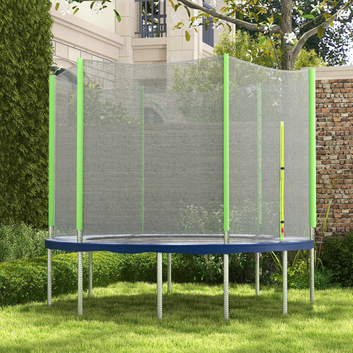 8ft Replacement Trampoline Safety Net with Zipped Door 8ft Replacement Trampoline Safety Net with Zipped Door - Image 2