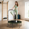 Foldable Fitness Trampoline Rebounder with Handle - Image 3