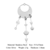 5pcs/lot 316 Stainless Steel Om Yoga Buddha DIY Earring Pendant Wholesale Sun Jewelry Charm Custom Crystal Witch Broom Flower - Image 3