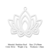 5pcs/lot 316 Stainless Steel Eye Lotus DIY Earring Pendant Wholesale Jewelry Charms Buddha Tree of Life Daisy Yoga OEM OM 5pcs/lot 316 Stainless Steel Eye Lotus DIY Earring Pendant Wholesale Jewelry Charms Buddha Tree of Life Daisy Yoga OEM OM - Image 3