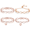 Rose Gold-Multi Linked Swarovski Bracelet Rose Gold-Multi Linked Swarovski Bracelet