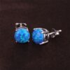 Sterling silver GCJS Blue stud earrings