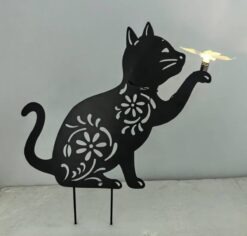 Alternative view of Cat Design Solar Garden Stake Light