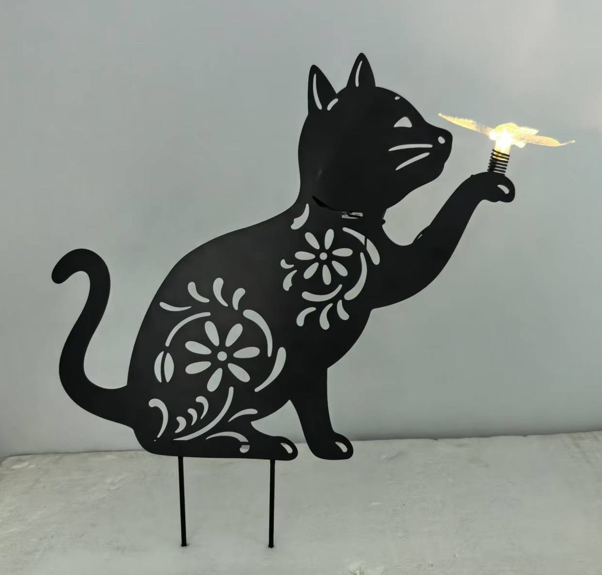 Cat Design Solar Garden Stake Light Cat Design Solar Garden Stake Light - Image 2