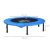 Foldable Mini Fitness Trampoline Rebounder – Blue - Image 3