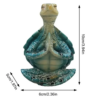 Yoga Sit Meditation Sea Turtle Artwork Decorations Mini Meditation Desktop Decor Buddha Zen Yoga Frog Garden Statue Ornament - Image 4