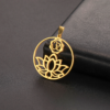 EUEAVAN 5pcs Unalome Lotus Flower Pendant Buddha Buddhism Om Yoga Charms Necklace Earrings Amulet Jewelry Making Supplies DIY - Image 4