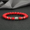 Reiki Tiger Eyes Beaded Buddha Bracelet Natural Stone Bracelet Elastic Rosary Men Women Prayer Charm Yoga Jewelry Gift Pulseras - Image 4