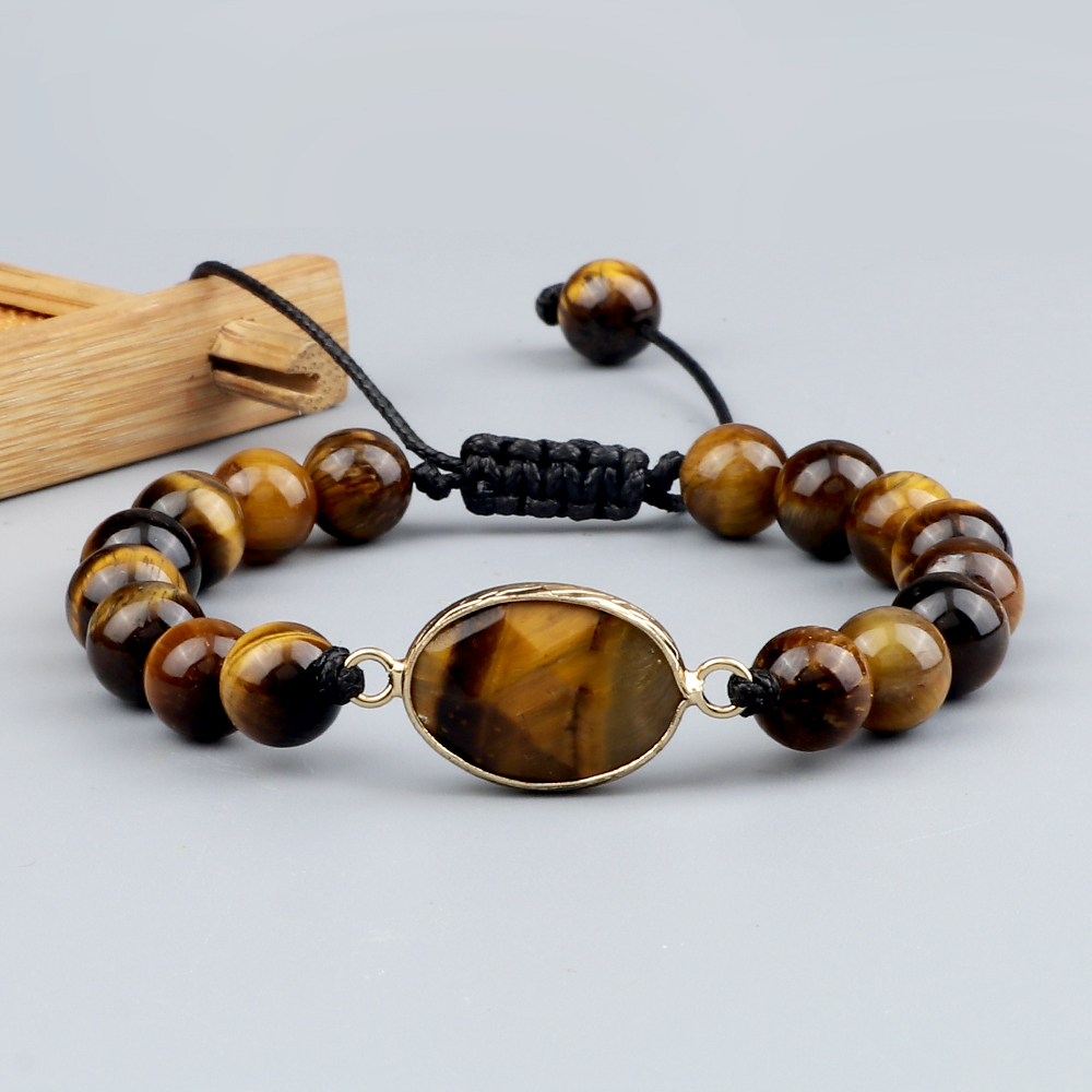 Natural Stone Tiger Eye Beads Charm Bracelets For Men Women High Quality 6mm Beads Yoga Energy Bracelets Buddhist Buddha Jewelry Natural Stone Tiger Eye Beads Charm Bracelets For Men Women High Quality 6mm Beads Yoga Energy Bracelets Buddhist Buddha Jewelry - Image 4