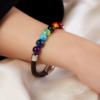 7 Chakra Stone Bracelets for Women Men Buddha Bless Healing Balance Beads Reiki Buddha Prayer Leather Rope Bracelet Jewelry Gift 7 Chakra Stone Bracelets for Women Men Buddha Bless Healing Balance Beads Reiki Buddha Prayer Leather Rope Bracelet Jewelry Gift - Image 4