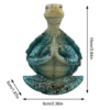 Meditating Sea Turtle Mini Statue – Zen Yoga Garden Ornament - Image 4