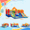 Kids Inflatable Bouncy Castle with Double Slides, Pool & Blower Kids Inflatable Bouncy Castle with Double Slides, Pool & Blower - Image 3