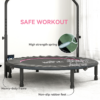 48 Inch Foldable Fitness Trampoline with Adjustable Handle – Pink 48 Inch Foldable Fitness Trampoline with Adjustable Handle – Pink - Image 3