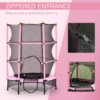 4.6ft Kids Trampoline with Safety Enclosure - Image 3