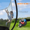8ft Outdoor Trampoline with Safety Enclosure Net - Image 3