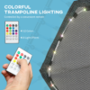 45 Inch Fitness Trampoline with Adjustable Handle & LED Lights - Image 3