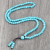 Men Beaded Necklace & Bracelet 108 Beads Tibetan Buddha Wrap Bracelets Women Handmade Blue Synthetic Turquoises Prayer Jewelry Men Beaded Necklace & Bracelet 108 Beads Tibetan Buddha Wrap Bracelets Women Handmade Blue Synthetic Turquoises Prayer Jewelry - Image 4