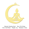 5pcs/lot 316 Stainless Steel Eye Lotus DIY Earring Pendant Wholesale Jewelry Charms Buddha Tree of Life Daisy Yoga OEM OM 5pcs/lot 316 Stainless Steel Eye Lotus DIY Earring Pendant Wholesale Jewelry Charms Buddha Tree of Life Daisy Yoga OEM OM - Image 4