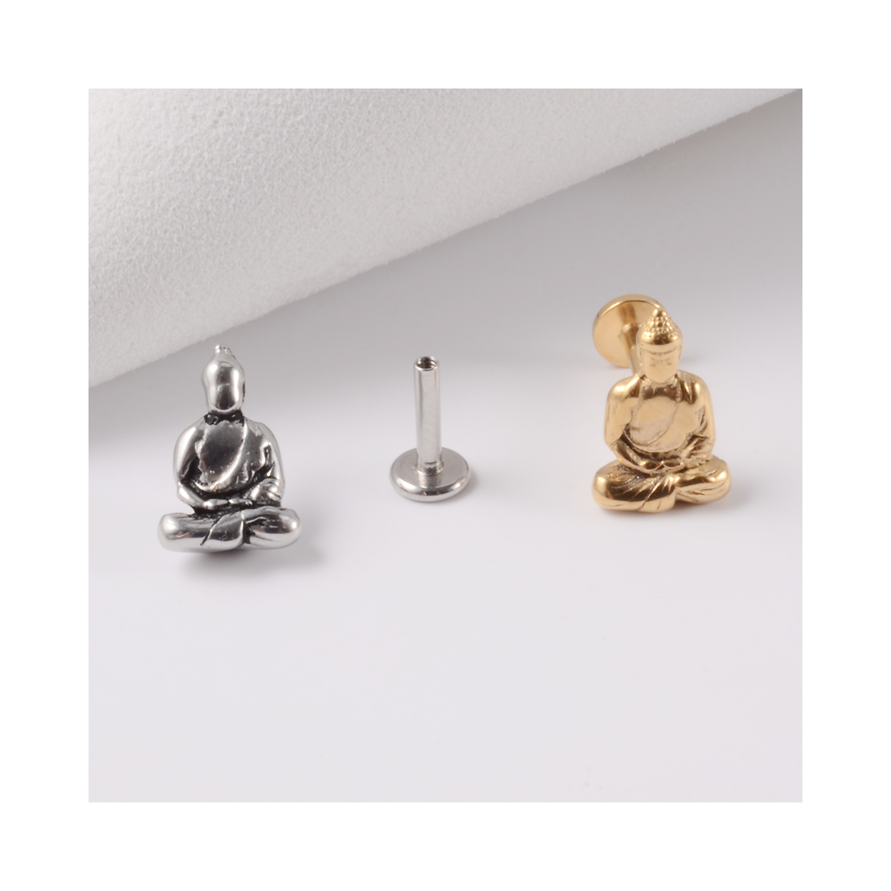 1PC Surgical Steel Snake Ear Tragus Cartilage Piercing Buddha Statue Labrets Lip Stud Ring Lobe Earrings Body Piercing Jewelry 1PC Surgical Steel Snake Ear Tragus Cartilage Piercing Buddha Statue Labrets Lip Stud Ring Lobe Earrings Body Piercing Jewelry - Image 4