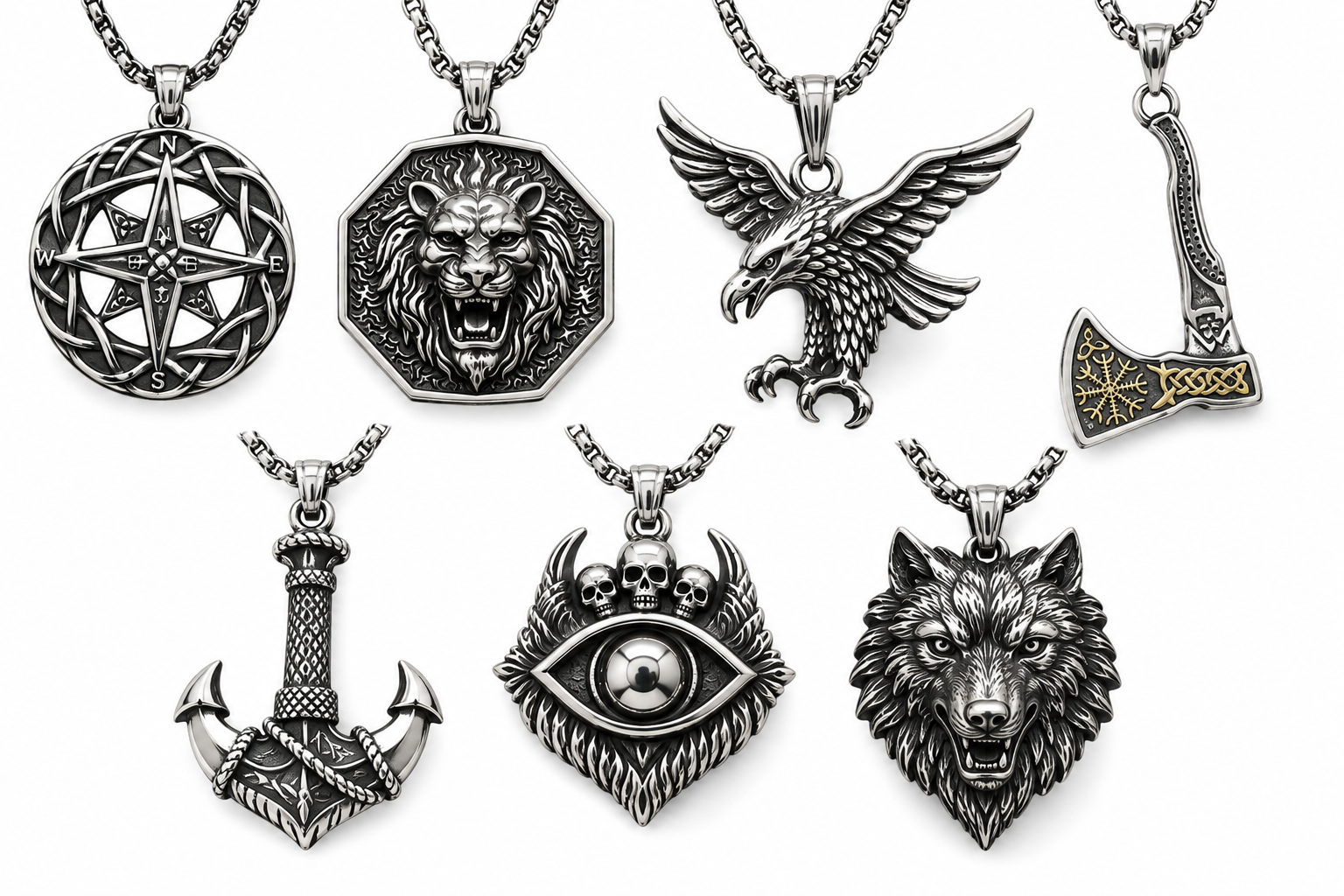 Stainless Steel Pendant Necklaces Stainless Steel Pendant Necklaces - Image 2