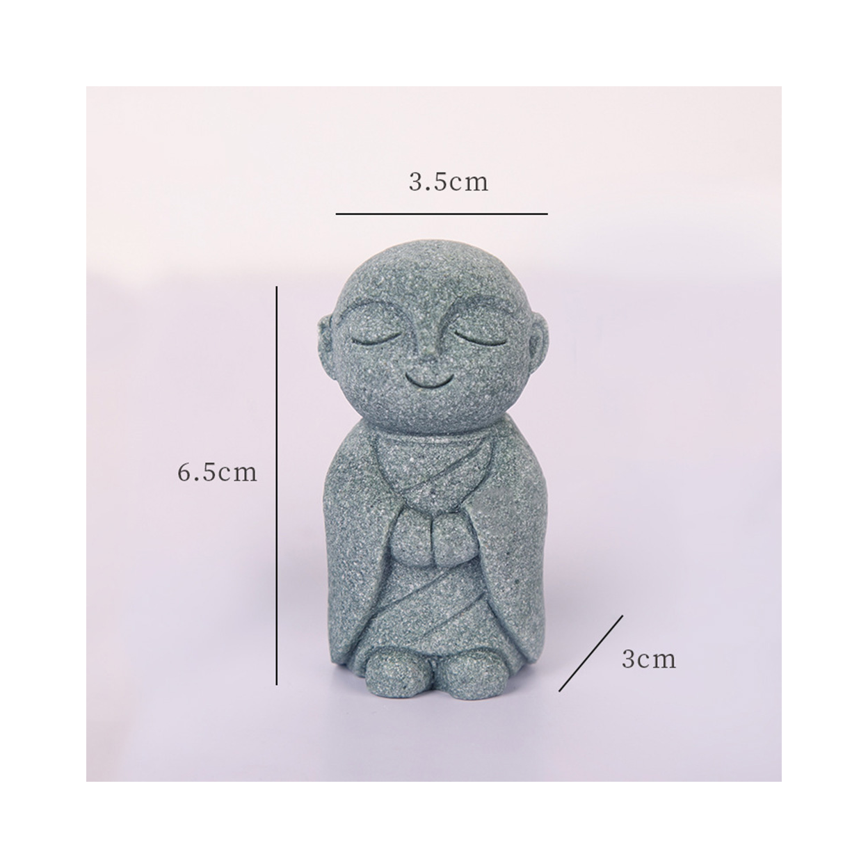 Buddha Stone Statue Little Buddhist Monks Tibetan Buddhism Figurines Zen Garden Ornament Meditation Home Aquarium Decoration Buddha Stone Statue Little Buddhist Monks Tibetan Buddhism Figurines Zen Garden Ornament Meditation Home Aquarium Decoration - Image 5