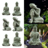 Sandstone Buddha Fish Tank Decoration Craft Meditation Buddha Buddha Zen Sculpture Micro Landscape Buddha Figurine - Image 5