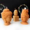 3D Large Buddha Head Statue Candle Silicone Mold DIY Meditation Guanyin Buddha Aromatherapy Gypsum Effigy Making Mold Religious - Image 5