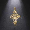 EUEAVAN 5pcs Unalome Lotus Flower Pendant Buddha Buddhism Om Yoga Charms Necklace Earrings Amulet Jewelry Making Supplies DIY - Image 5