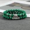 2Pcs/Set Wooden Beaded Buddha Bracelet Natural Stone Bracelets for Men Women Buddhist Meditation Rosary Jewelry Gift Pulseras - Image 5