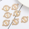 10pcs/lot Gold Color Rhinestone Buddha Connector Pendant Charms DIY Bracelet Necklace For Jewelry Making Accessories 10pcs/lot Gold Color Rhinestone Buddha Connector Pendant Charms DIY Bracelet Necklace For Jewelry Making Accessories - Image 5