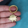Elegant Lotus Flower Of Life Pendant Stainless Steel Keychain For Men Women Yoga Buddha Faith Amulet Jewelry Bag Car Decor Gifts - Image 5