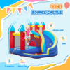 Kids Inflatable Bouncy Castle with Slide, Pool & Climbing Wall Kids Inflatable Bouncy Castle with Slide, Pool & Climbing Wall - Image 4