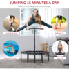 40 Inch Mini Fitness Trampoline Rebounder with Handle 40 Inch Mini Fitness Trampoline Rebounder with Handle - Image 4