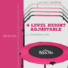 40 Inch Foldable Fitness Trampoline with Foam Handle – Pink 40 Inch Foldable Fitness Trampoline with Foam Handle – Pink - Image 4