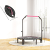 45 Inch Foldable Fitness Trampoline with Adjustable Handle – Pink - Image 4