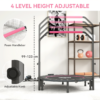 48 Inch Foldable Fitness Trampoline with Adjustable Handle – Pink 48 Inch Foldable Fitness Trampoline with Adjustable Handle – Pink - Image 4