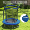 6ft Outdoor Trampoline with Safety Enclosure Net 6ft Outdoor Trampoline with Safety Enclosure Net - Image 4