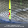 8ft Replacement Trampoline Safety Net with Zipped Door 8ft Replacement Trampoline Safety Net with Zipped Door - Image 4