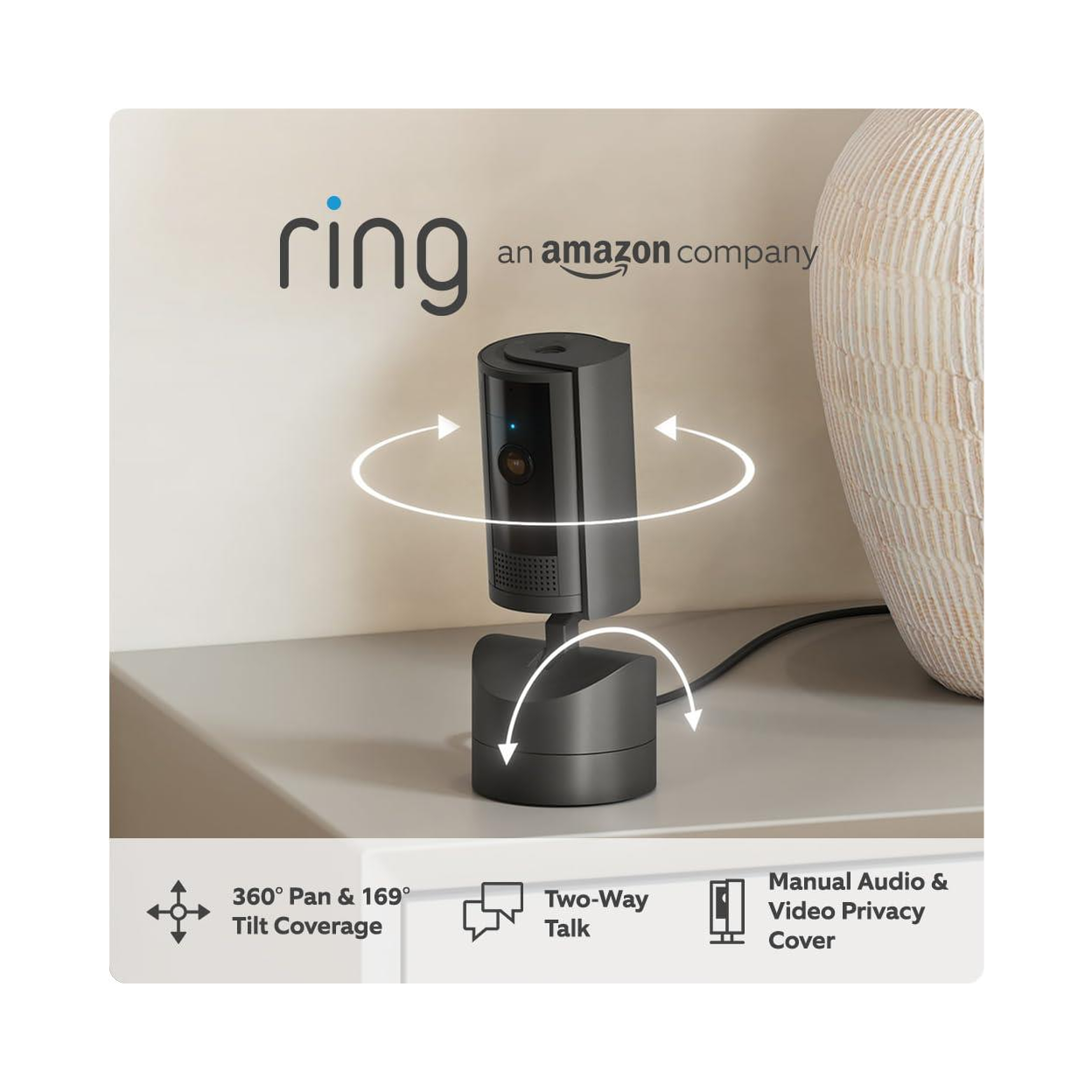 Ring Pan-Tilt Indoor Camera Plug-In Black Ring Pan-Tilt Indoor Camera Plug-In Black - Image 5