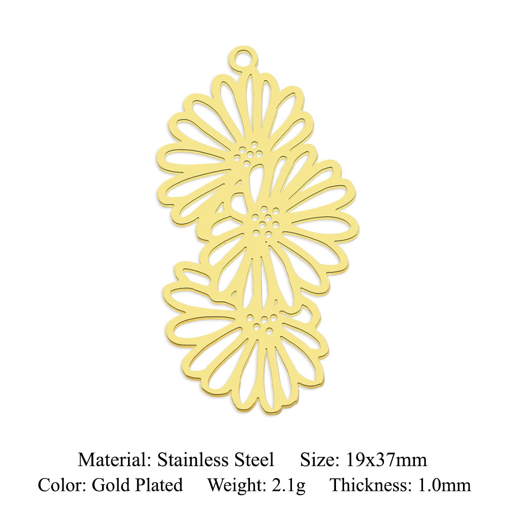 5pcs/lot 316 Stainless Steel Eye Lotus DIY Earring Pendant Wholesale Jewelry Charms Buddha Tree of Life Daisy Yoga OEM OM 5pcs/lot 316 Stainless Steel Eye Lotus DIY Earring Pendant Wholesale Jewelry Charms Buddha Tree of Life Daisy Yoga OEM OM - Image 5