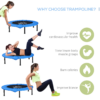 Foldable Mini Fitness Trampoline Rebounder – Blue - Image 5