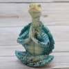 Yoga Sit Meditation Sea Turtle Artwork Decorations Mini Meditation Desktop Decor Buddha Zen Yoga Frog Garden Statue Ornament - Image 6