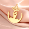 EUEAVAN 5pcs Unalome Lotus Flower Pendant Buddha Buddhism Om Yoga Charms Necklace Earrings Amulet Jewelry Making Supplies DIY - Image 6