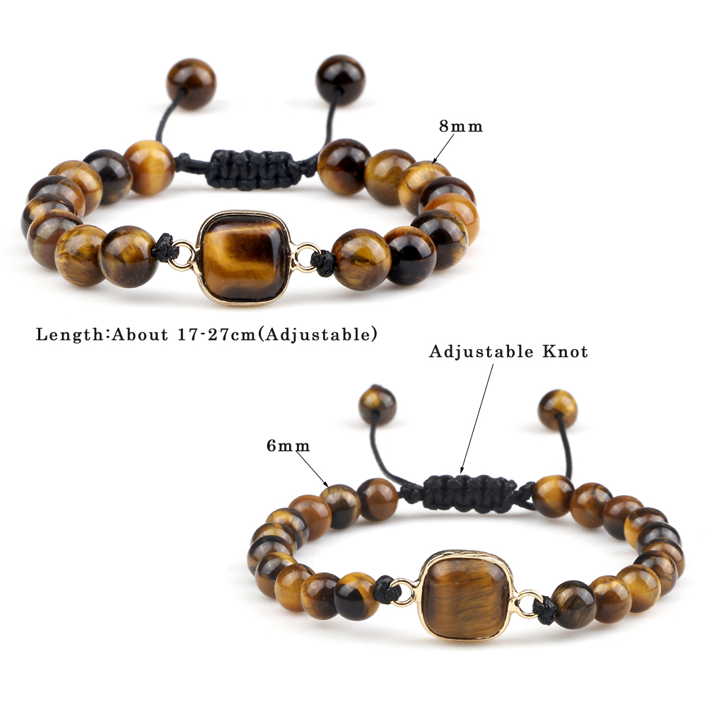 Natural Stone Tiger Eye Beads Charm Bracelets For Men Women High Quality 6mm Beads Yoga Energy Bracelets Buddhist Buddha Jewelry Natural Stone Tiger Eye Beads Charm Bracelets For Men Women High Quality 6mm Beads Yoga Energy Bracelets Buddhist Buddha Jewelry - Image 6