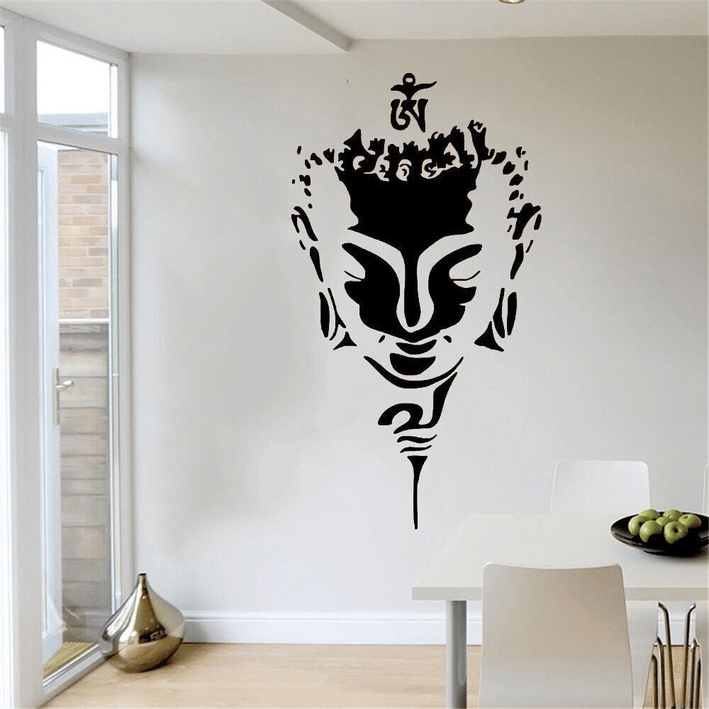 Buddha Face Wall Sticker – Minimalist Zen Yoga Decal Buddha Face Wall Sticker – Minimalist Zen Yoga Decal - Image 6
