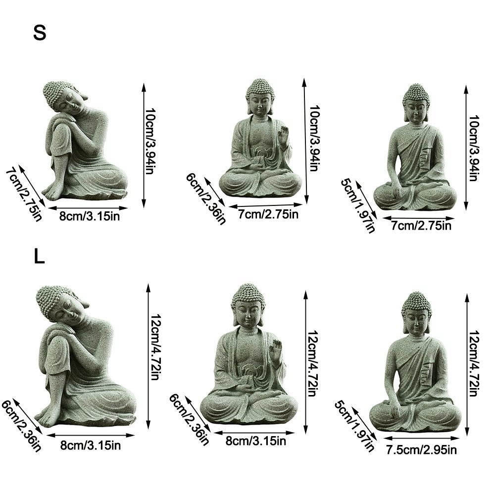 Sandstone Buddha Figurine – Aquarium Zen Ornament Sandstone Buddha Figurine – Aquarium Zen Ornament - Image 6